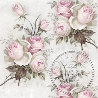 SAGEN VINTAGE NAPKINS FOR DECOUPAGE 33/33 CM - 2058