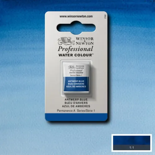 W&N WATERCOLOUR PAINT PROFESSIONAL H/PAN - ANTWERP BLUE 0101010