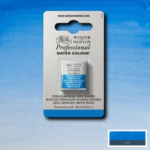 W&N АКВАРЕЛНА БОЯ PROFESSIONAL H/PAN - CERULEAN BLUE RED SH