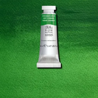 W&N АКВАРЕЛНА БОЯ PROFESSIONAL 14 МЛ - CINNABAR GREEN