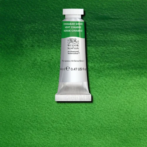 W&N АКВАРЕЛНА БОЯ PROFESSIONAL 14 МЛ - CINNABAR GREEN