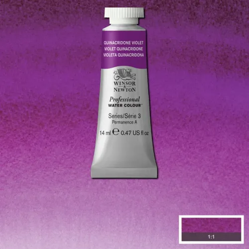 W&N АКВАРЕЛНА БОЯ PROFESSIONAL 14 МЛ - QUINACRIDONE VIOLET