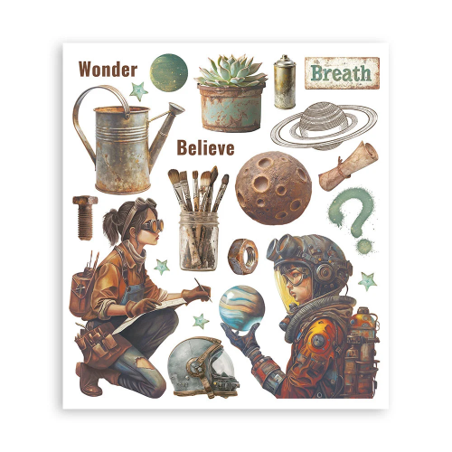 STAMPERIA A NEW BEGINNING RUB ON SELECTION DFLRBXG02