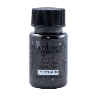 CADENCE ACRYLIC PAINT METALLIC DORA 50 ML. - BLACK 131