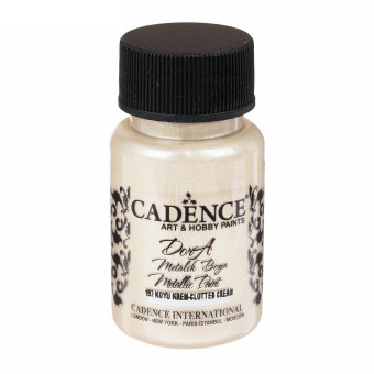 CADENCE ACRYLIC PAINT METALLIC DORA 50 ML. - CLOTTED CREAM 197