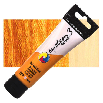 DALER ROWNEY АКРИЛНА БОЯ SYSTEM 3 59 МЛ - RICH GOLD 707