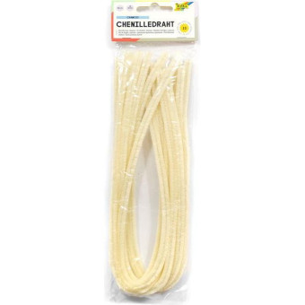 FOLIA VELVET WIRE 8 MM. 50 CM. 10 PCS. - CHAMPAGNE