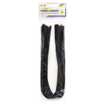 FOLIA VELVET WIRE 8 MM. 50 CM. 10 PCS. - BLACK