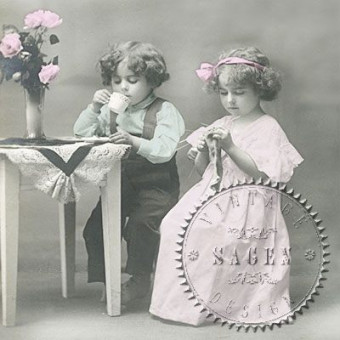 SAGEN VINTAGE NAPKINS FOR DECOUPAGE 33/33 CM - 80035