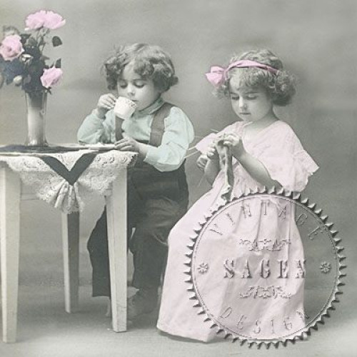 SAGEN VINTAGE NAPKINS FOR DECOUPAGE 33/33 CM - 80035