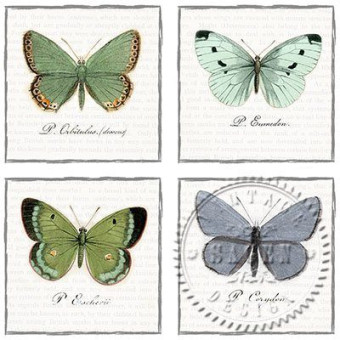 SAGEN VINTAGE NAPKINS FOR DECOUPAGE 33/33 CM - 80056