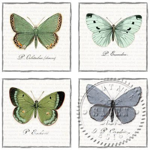 SAGEN VINTAGE NAPKINS FOR DECOUPAGE 33/33 CM - 80056