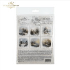 ITD COLLECTION MINI RICE PAPER SET OF 6 14.8X14.8CM - RSM088