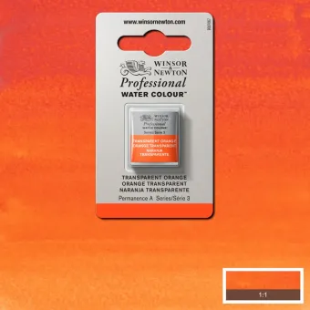 W&N АКВАРЕЛНА БОЯ PROFESSIONAL H/PAN - TRANSPARENT ORANGE