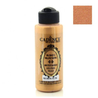 CADENCE ACRYLIC PAINT FOR GILDING 120 ML - ANTIQUE GOLD 106