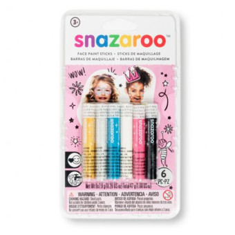 SNAZAROO FACE PAINT SET 6X7.9 G - GIRLS
