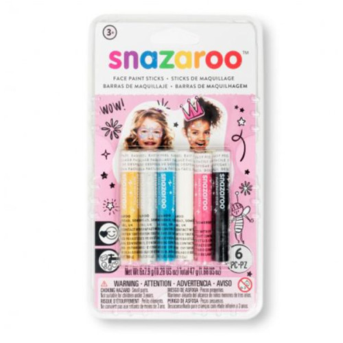 SNAZAROO FACE PAINT SET 6X7.9 G - GIRLS