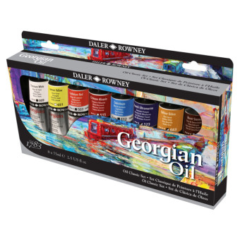 DALER ROWNEY OIL PAINTS GEORGIAN 8 COLORS X 75 ML-111 900 400