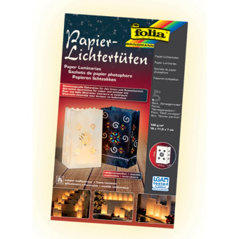 FOLIA PAPER LANTERNS FOLKLORE 80 G. 24.5/14/8.5 CM