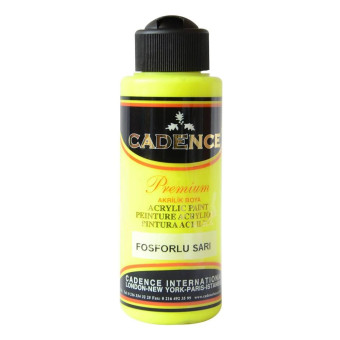CADENCE АКРИЛНА БОЯ PREMIUM 120 МЛ. - FLUORESCENT YELLOW
