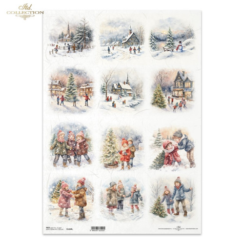 ITD COLLECTION DECOUPAGE RICE PAPER A3 - R1269L