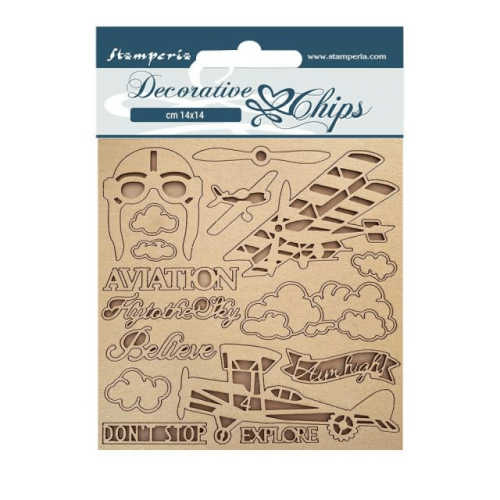 STAMPERIA ELEMENTS FROM CARDSTOCK 14/14CM SCB130