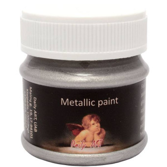 DAILY ART ACRYLIC PAINT METALLIC 50 ML - SILVER