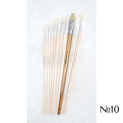 STANDARD BRUSH BRISTLE FLAT WITH LONG HANDLE №10