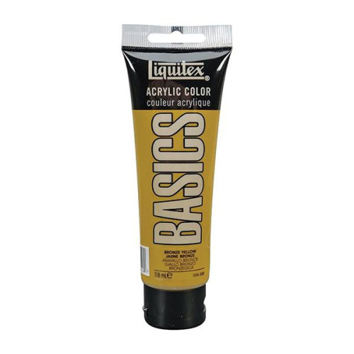 LIQUITEX ACRYLIC PAINT BASICS 118 ML-YELLOW BRONZE 1046530