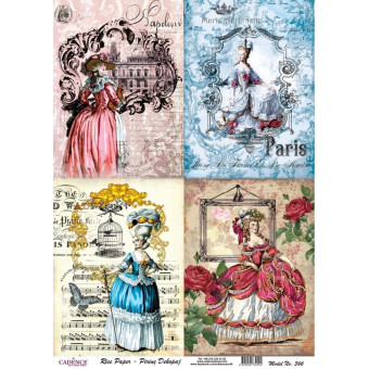 CADENCE DECOUPAGE RICE PAPER A4 - 366
