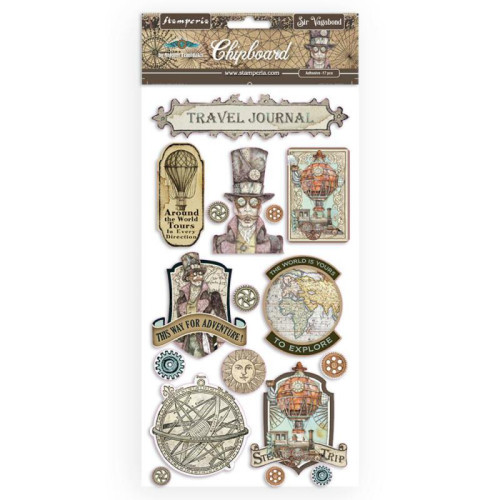 STAMPERIA CARDBOARD FIGURES FOR DECORATION 17 PCS. DFLCB16
