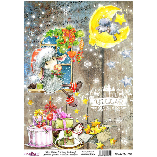 CADENCE DECOUPAGE RICE PAPER A3 - 780