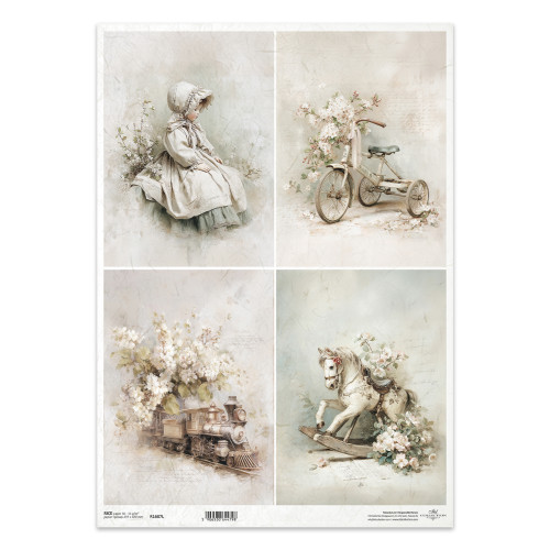 ITD COLLECTION ДЕКУПАЖНА ОРИЗОВА ХАРТИЯ А3 - R1687L