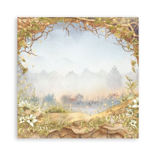 STAMPERIA WHISPERING WOODS BLOCK 20.3/20.3 CM -SBBSXB17