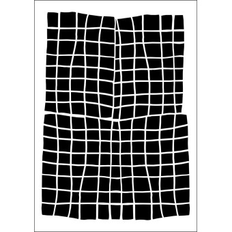 DAILY ART UNIVERSAL TEMPLATE A5 HAND DRAWN GRID DA17ST0174
