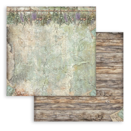 STAMPERIA HERBARIUM SILVAE BLOCK 30.5/30.5 CM - SBBL180