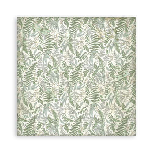 STAMPERIA HERBARIUM SILVAE BLOCK 30.5/30.5 CM - SBBL180