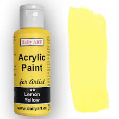 DAILY ART ACRYLIC PAINT FOR ARTIST 50 ML - LEMON Y. DA19101250