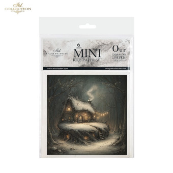 ITD COLLECTION MINI RICE PAPER SET 6PCS 14.8X14.8CM - RSM209
