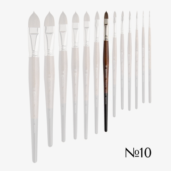 ESCODA ЧЕТКА VERSATIL ТЪМНО КАФЯВА СИНТЕТИКА КРЪГЛА 1540 №10