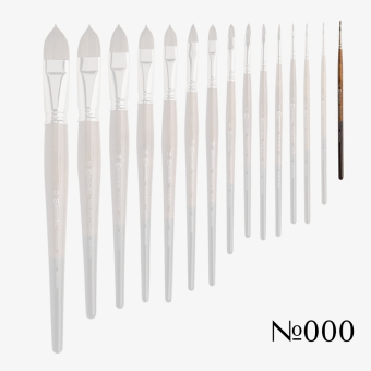 ESCODA ЧЕТКА VERSATIL ТЪМНО КАФЯВА СИНТЕТИКА КРЪГЛА 1540№3/0
