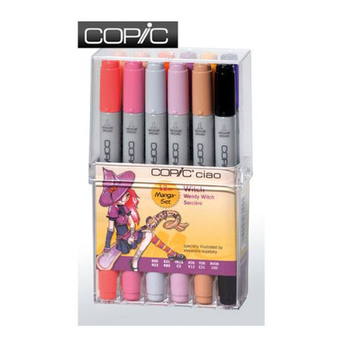 COPIC КОМПЛЕКТ - 12 ЦВ. MANGA SET