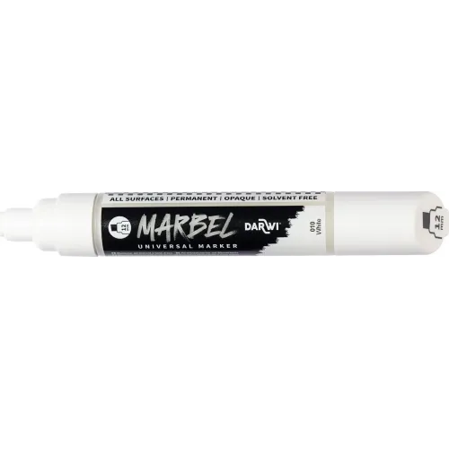 MARBEL ACRYLIC MARKER 12 MM - WHITE 010