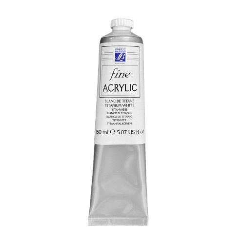 L&B ACRYLIC PAINT FINE 150 ML - TITANIUM WHITE 008
