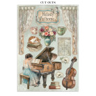 STAMPERIA SYMPHONY JUNK JOURNAL 8 КАРТИЧКИ 4 СТИКЕРА И 4 ИЗРЕЗКИ - SBJK24