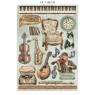 STAMPERIA SYMPHONY JUNK JOURNAL 8 КАРТИЧКИ 4 СТИКЕРА И 4 ИЗРЕЗКИ - SBJK24
