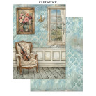 STAMPERIA SYMPHONY JUNK JOURNAL 8 КАРТИЧКИ 4 СТИКЕРА И 4 ИЗРЕЗКИ - SBJK24