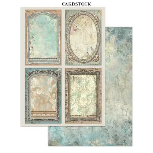 STAMPERIA SYMPHONY JUNK JOURNAL 8 КАРТИЧКИ 4 СТИКЕРА И 4 ИЗРЕЗКИ - SBJK24