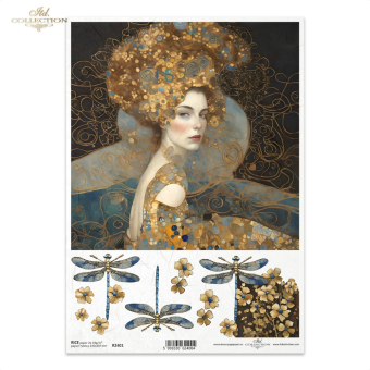 ITD COLLECTION DECOUPAGE RICE PAPER A4 - R2401