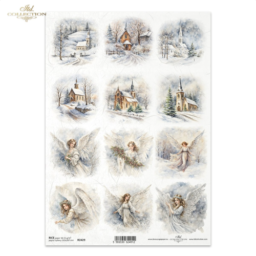 ITD COLLECTION DECOUPAGE RICE PAPER A4 - R2429